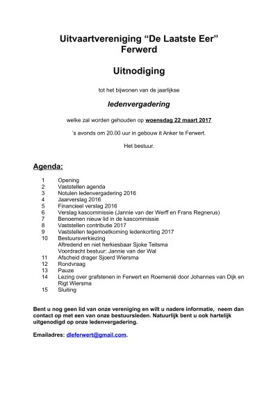 Agenda ledenvergadering DLE 22 03 2017 1